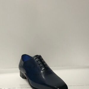Emilio Franco shoes blue oxford Italian leather
